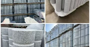 乐山 芝麻白花岗岩挡车柱、隔离柱多少钱