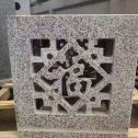 乐山 芝麻白花岗岩镂空雕花灯笼