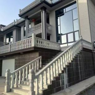 乐山 芝麻白别墅阳台栏杆，楼梯栏杆