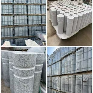 乐山 芝麻白花岗岩挡车柱、隔离柱多少钱