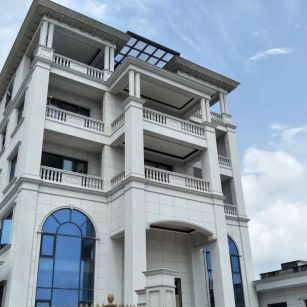 乐山芝麻白别墅干挂效果展示