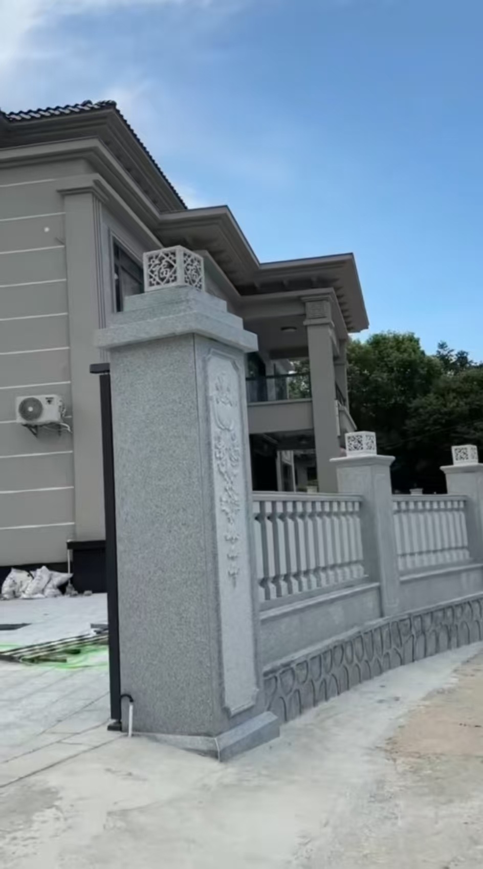 乐山 芝麻白别墅围墙栏杆，私人订制