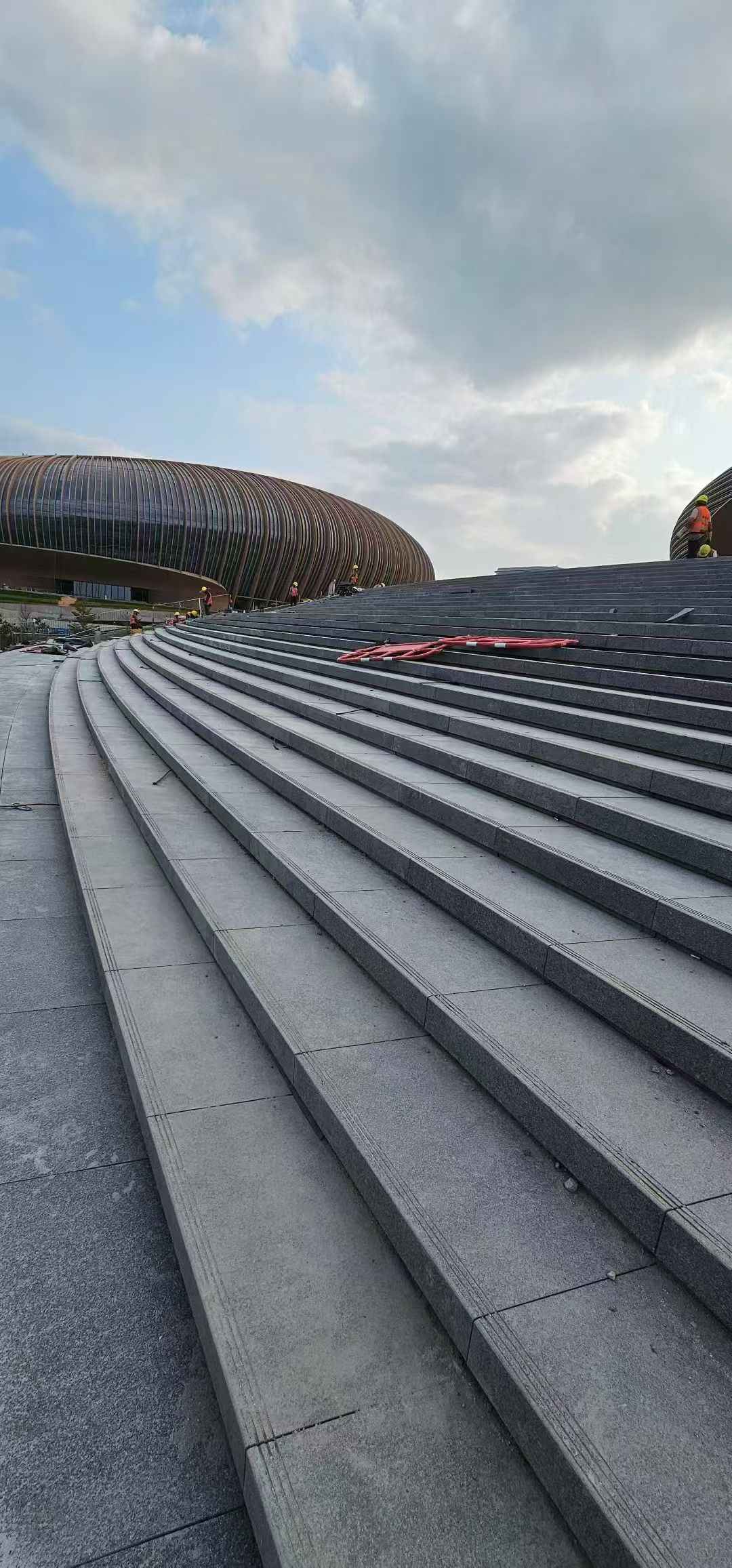 乐山 弧形整石台阶铺装效果图